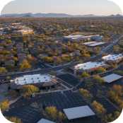 an aerial view of the Scottsdale Children's Institute